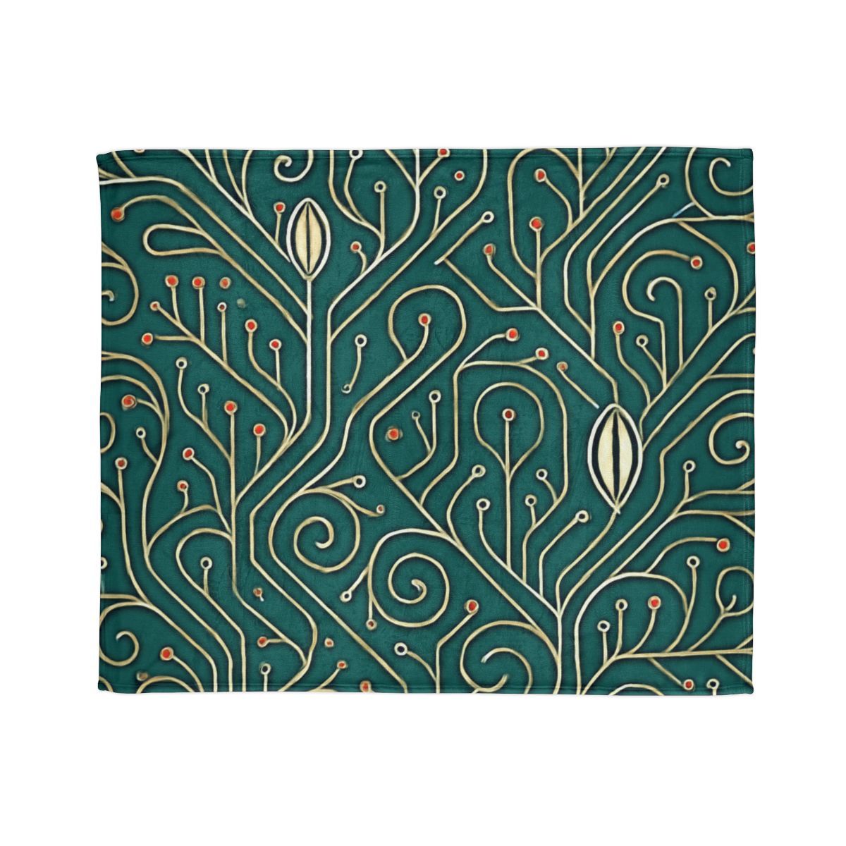 Vine Circuit Filigree trendy patterned blankets