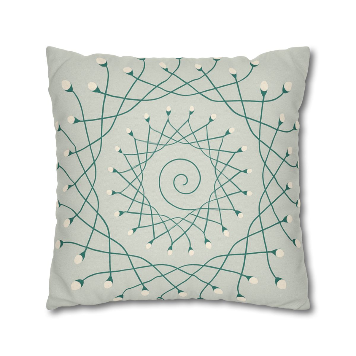 Spiral Sprout Lattice custom pillow cases