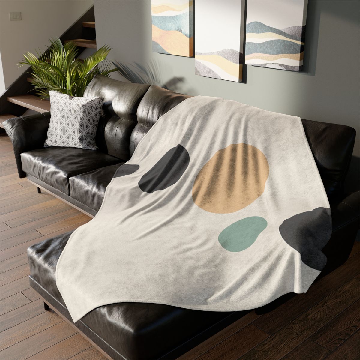Diagonal Cluster Of Five Circles unique gift blankets