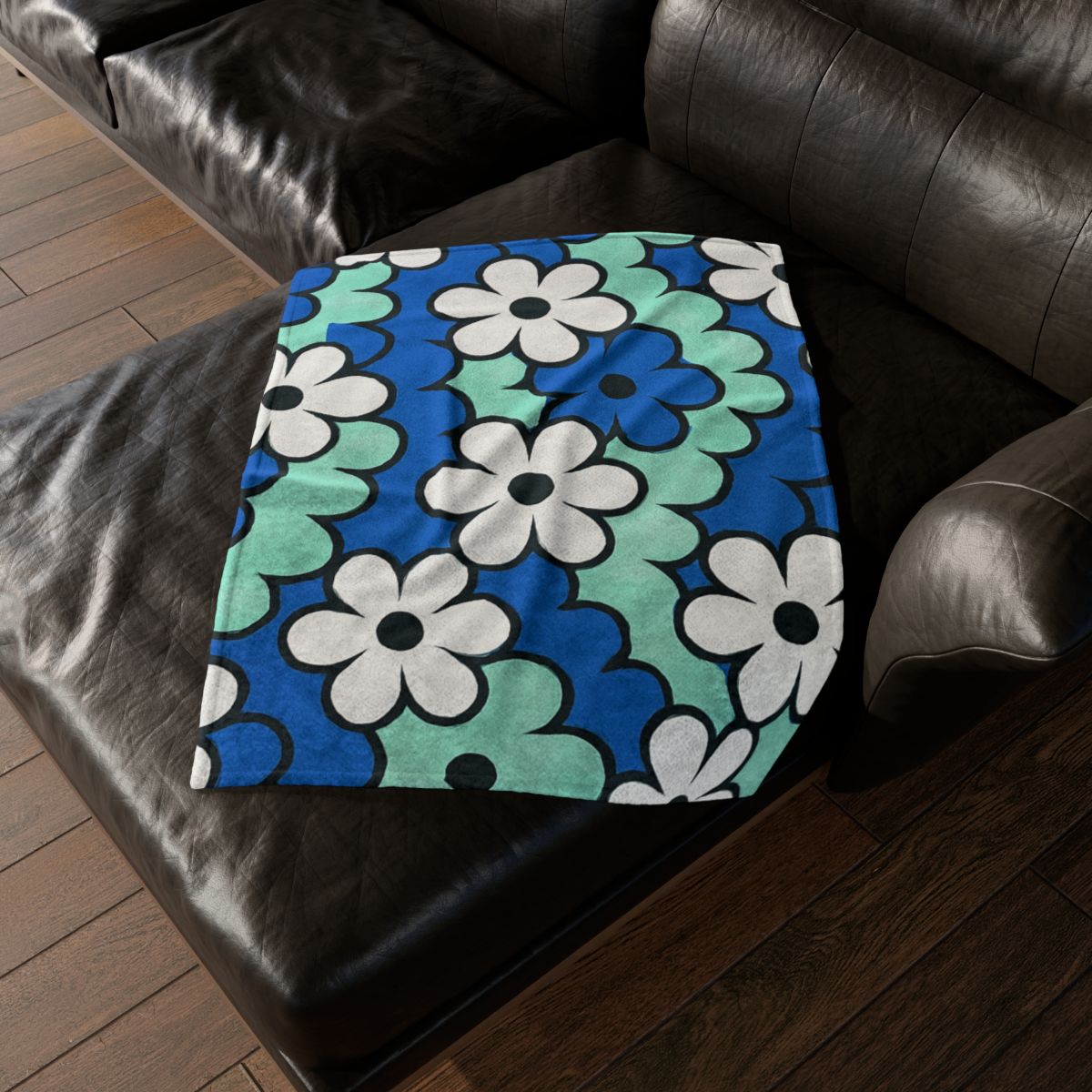 Blossom Wave Tessellation soft fleece blankets