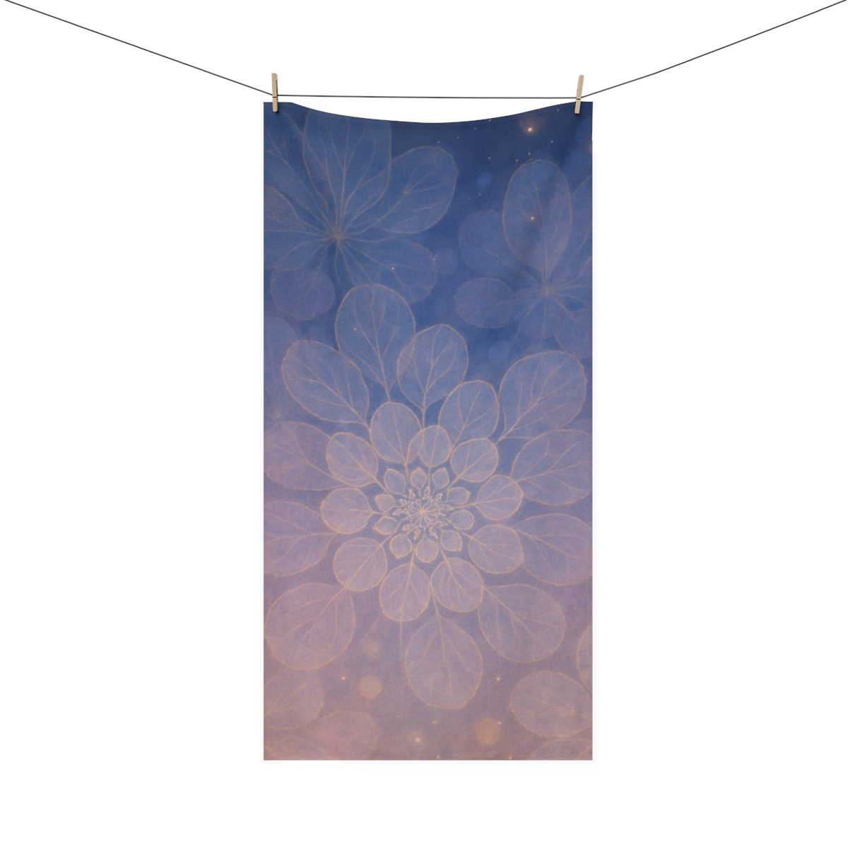 Petal Constellation Overlay trendy hand towels