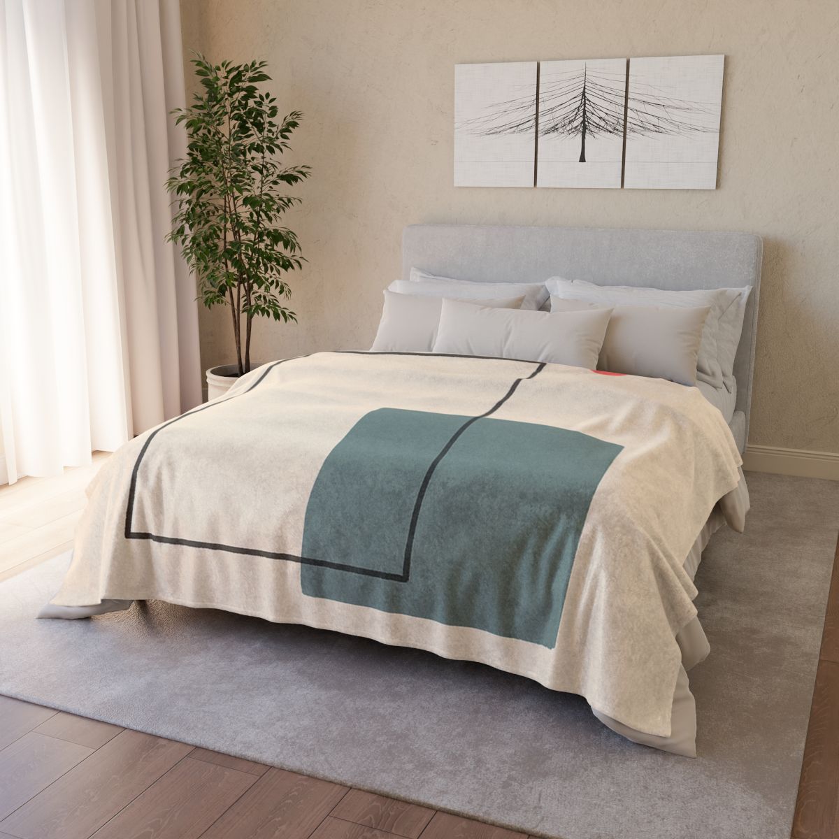 Open Frame With Quiet Spill stylish throw blankets