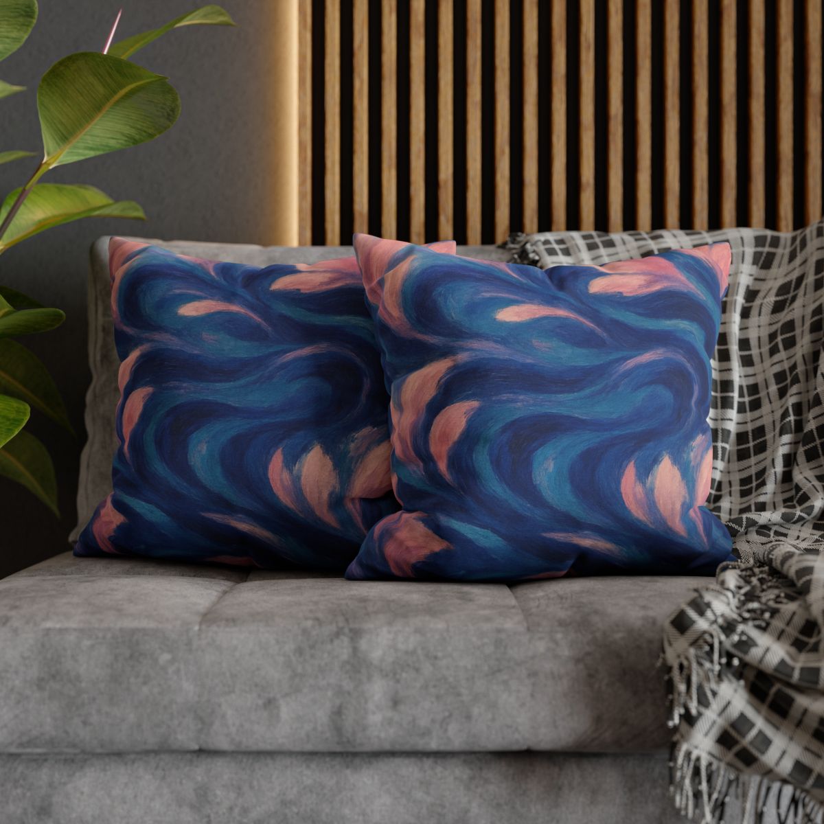 Petal Wave Cascade soft cotton pillow cases