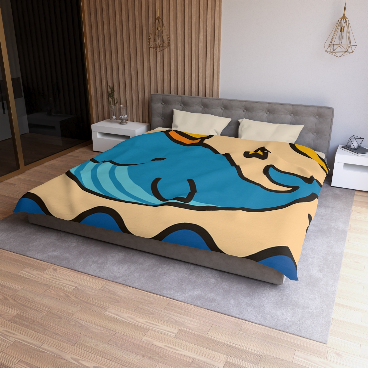 Starlight Whale Voyage custom duvets