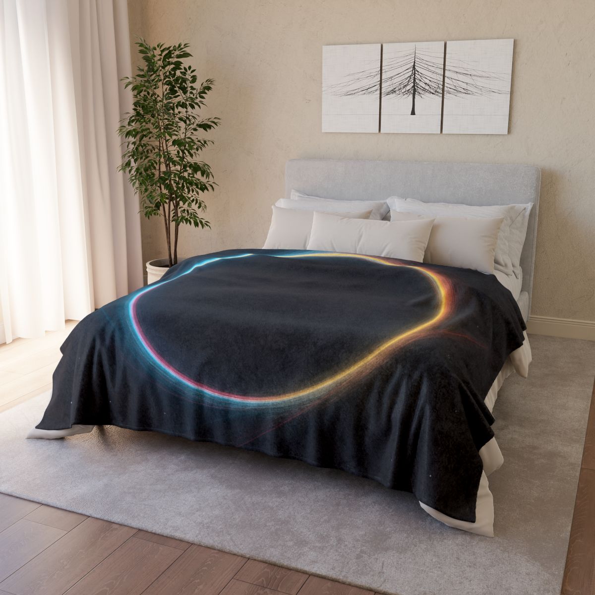 Lensing Halo Prism Drift stylish throw blankets