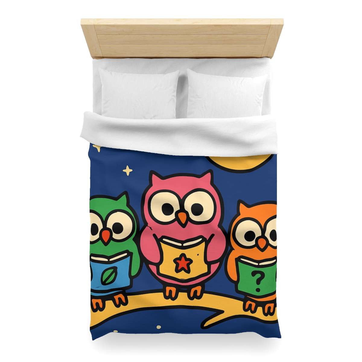 Galaxy Garden Of Curious Owls soft comforter duvets