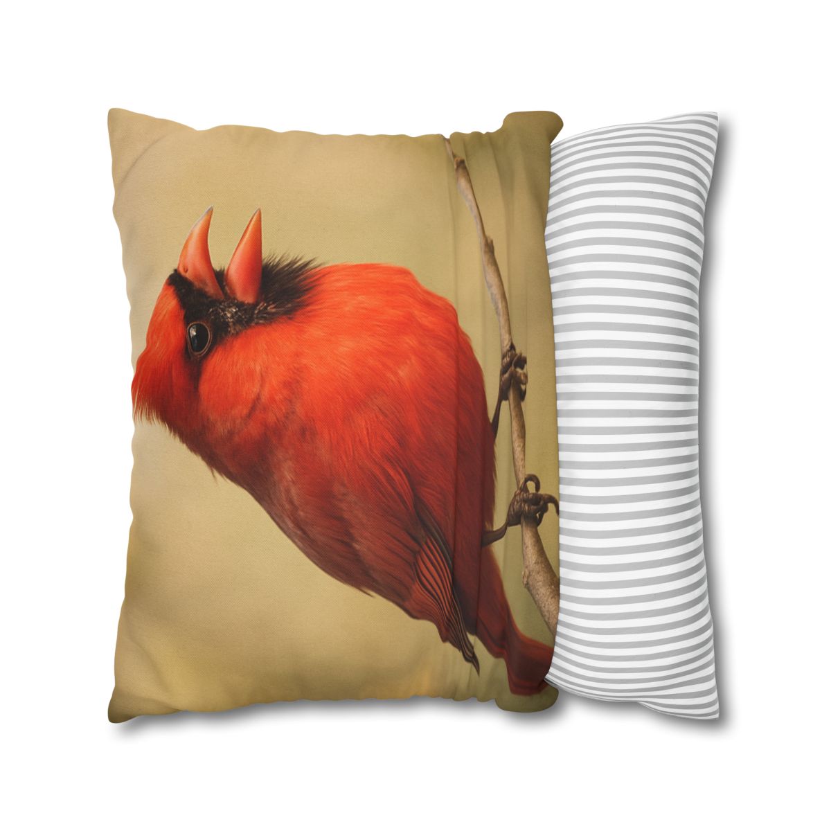 Crimson Hymn Cardinal designer print pillow cases