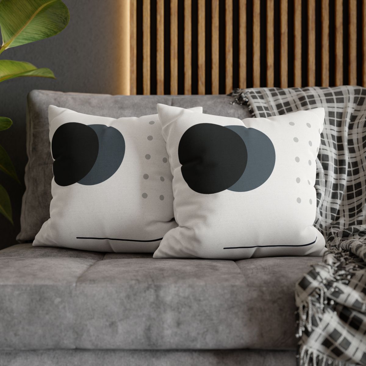 Binary Eclipse Dot Grid trendy patterned pillow cases