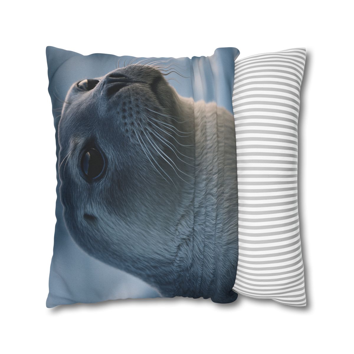 Moonlit Gaze Harp Seal custom pillow cases