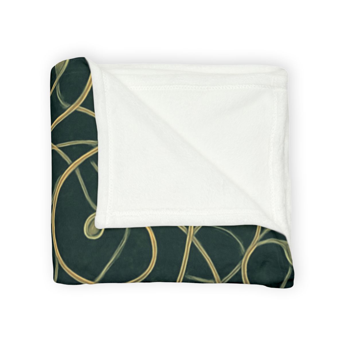 Tendril Lace Network soft fleece blankets