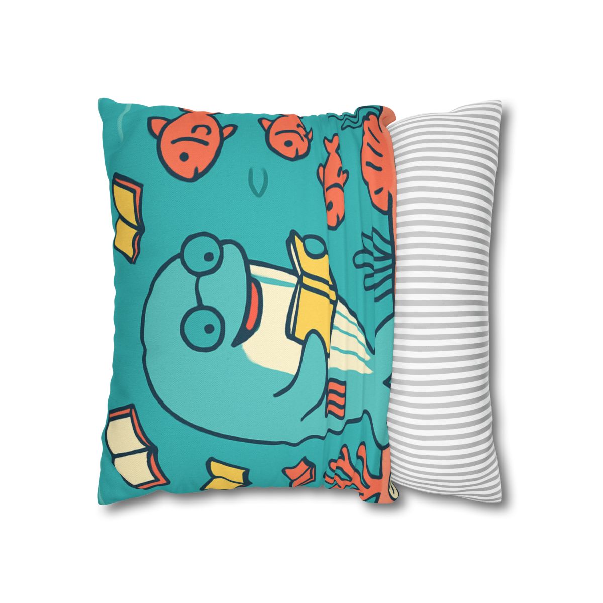 Coral Library Cruise comfortable bedding pillow covers