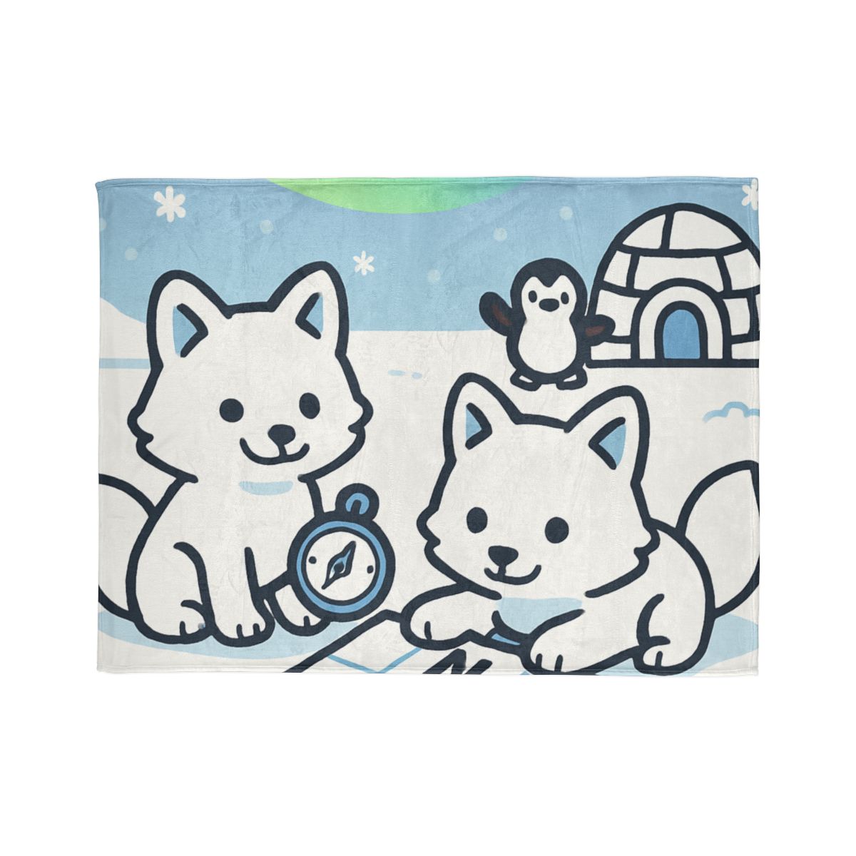 Polar Aurora Map Makers custom blankets