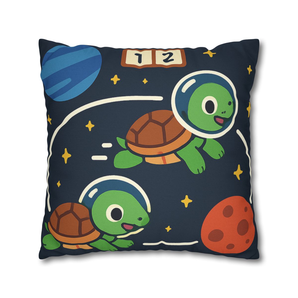 Time Dilation Turtle Race Across Star Track personalized pillow covers