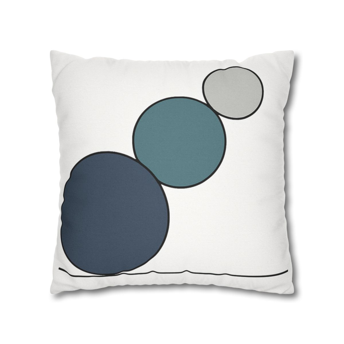 Staggered Circle Trio stylish decorative pillowcases