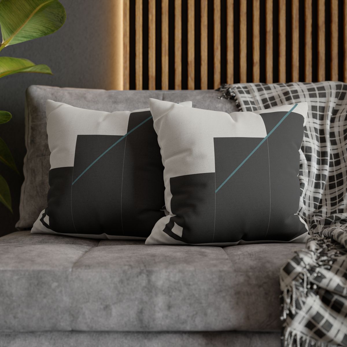 Stepped Rectangles With Quiet Diagonal stylish decorative pillowcases