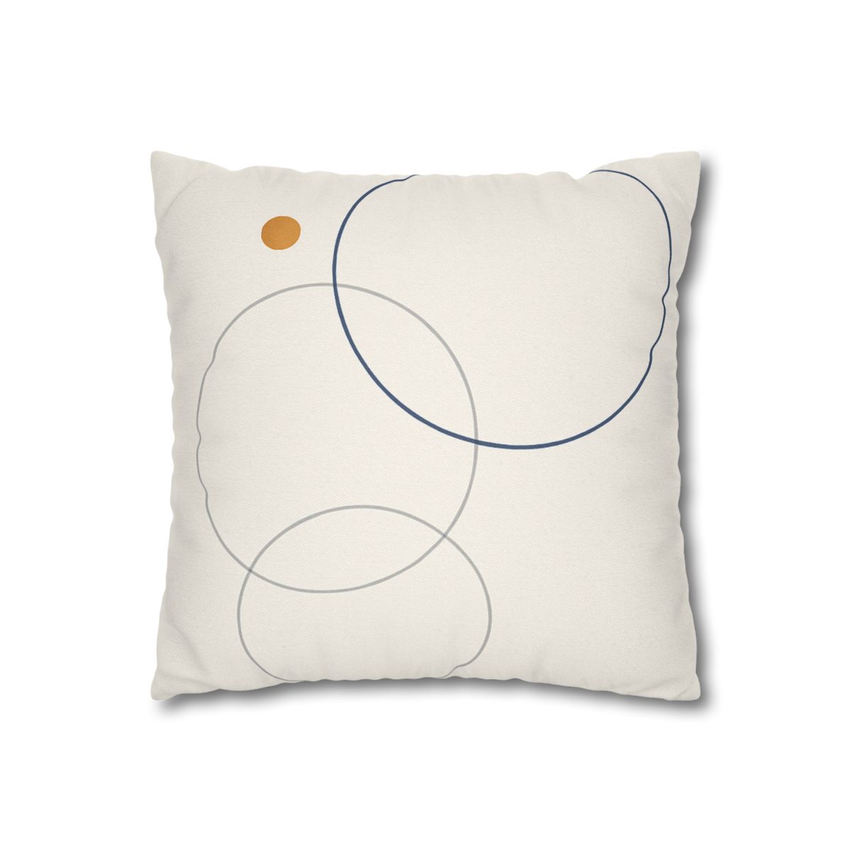 Balanced Cluster Of Three Rings soft cotton pillow cases
