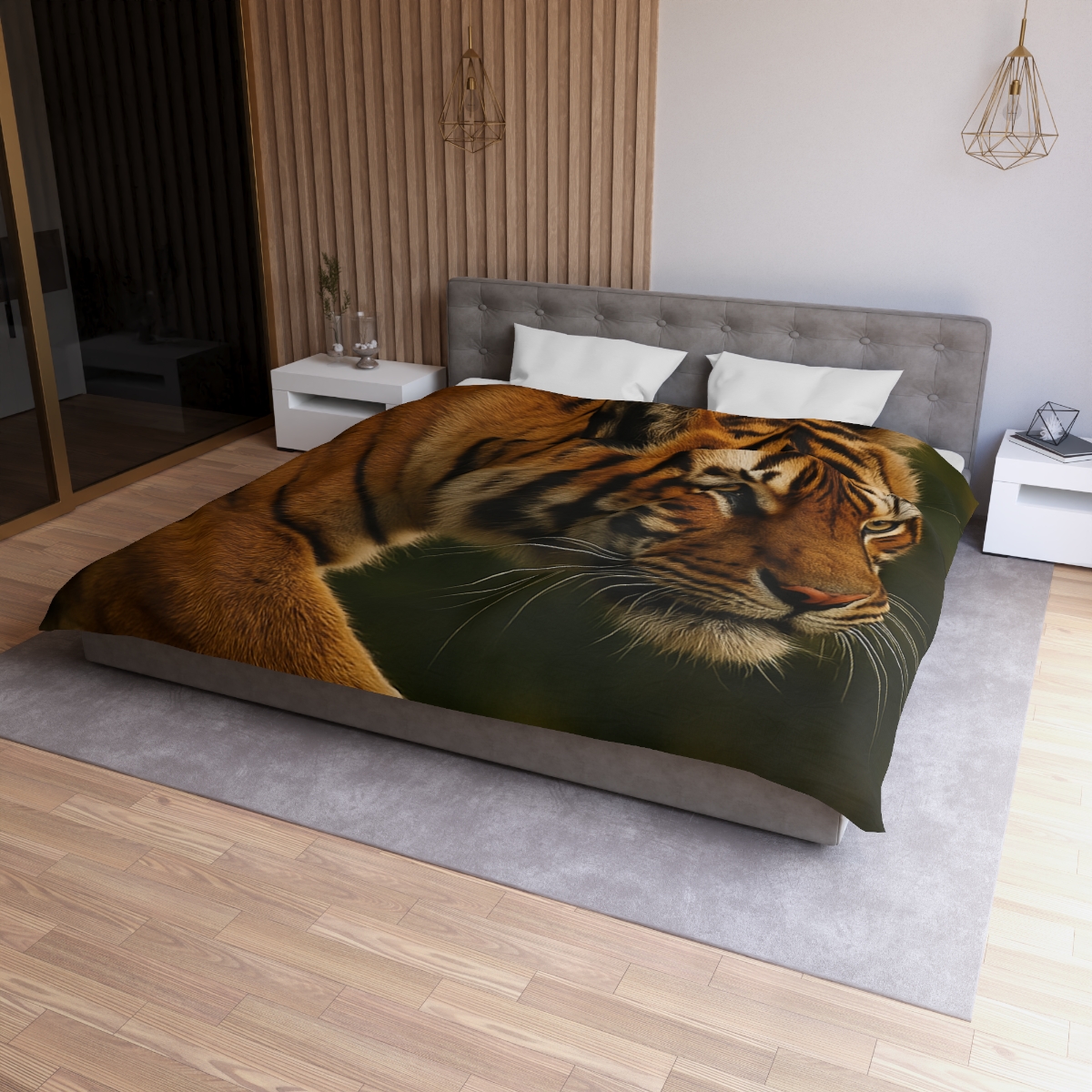 Forest Stalker Bengal Tiger unique patterned duvets
