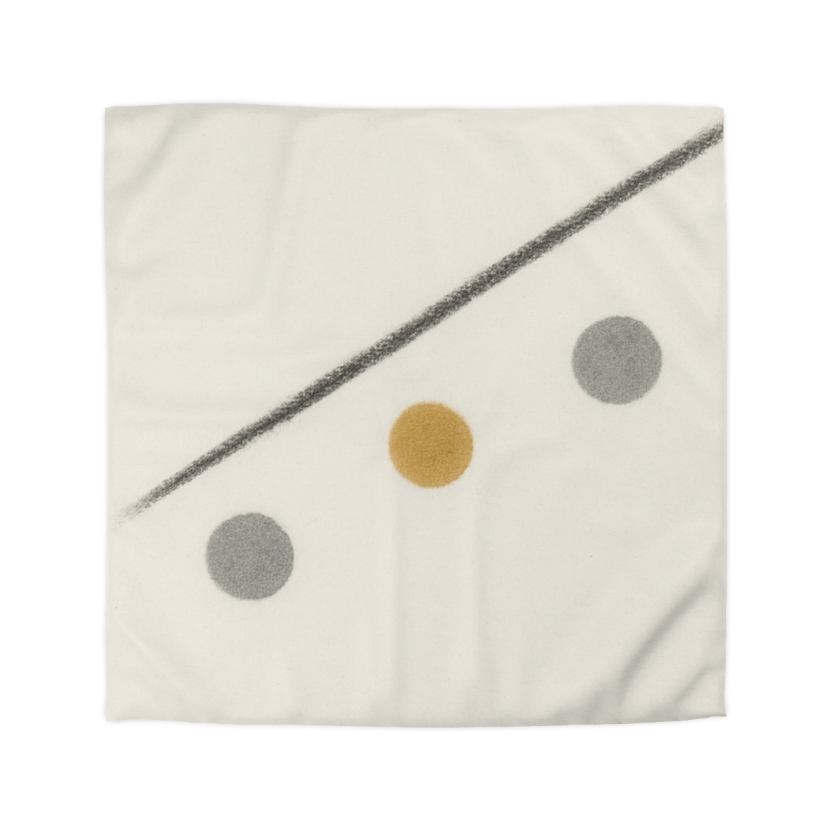 Diagonal Line And Triple Circles custom duvets