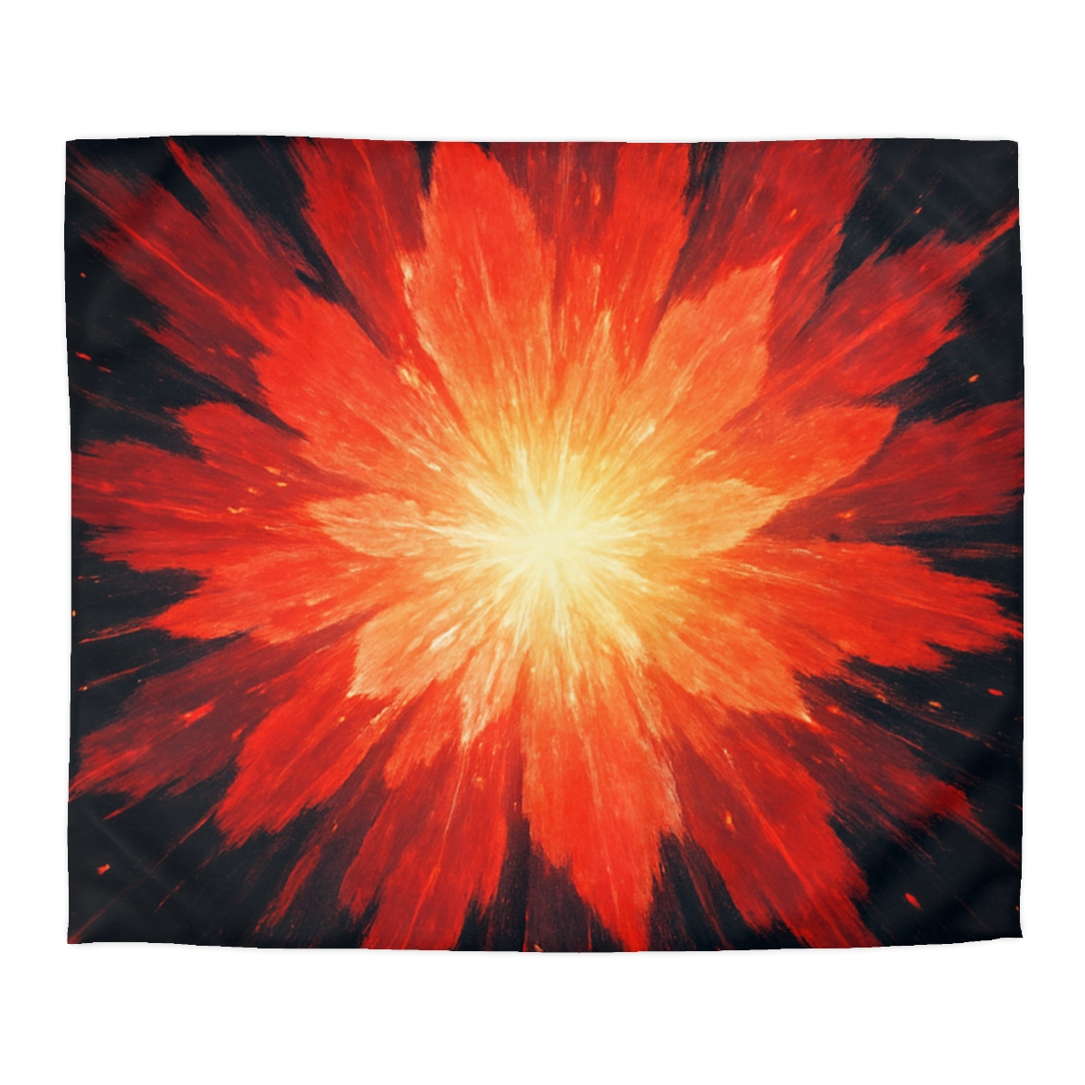 Starburst Ember Bloom custom duvets