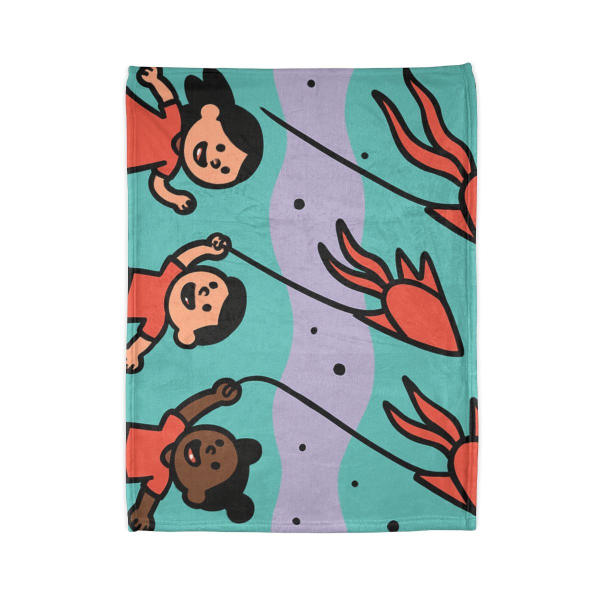 Nebula Kite Race decorative home blankets