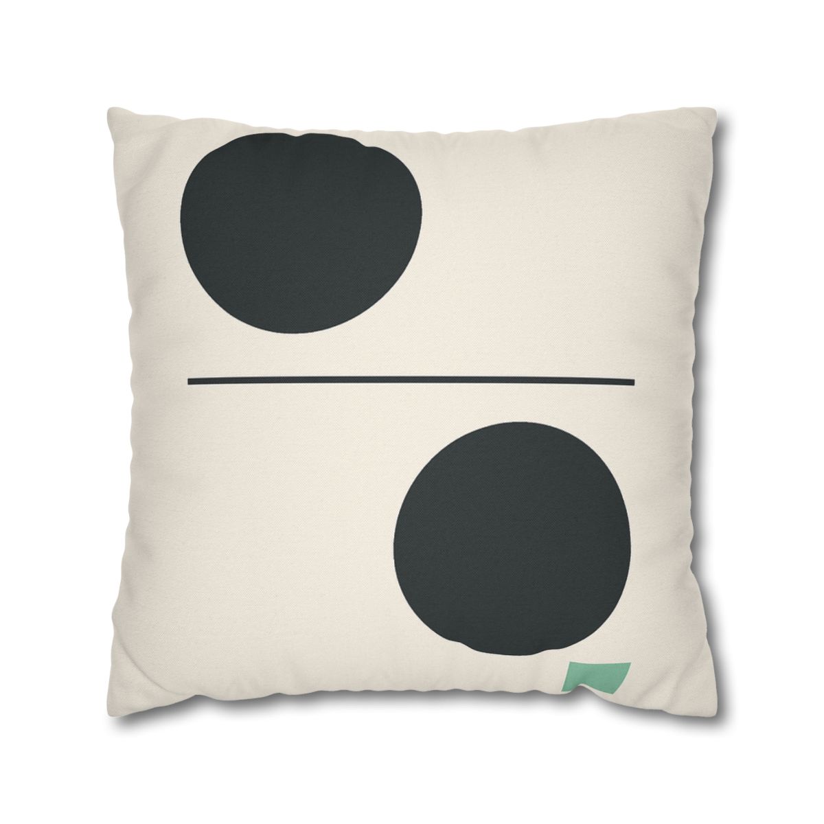 Offset Circle Bar Pairing designer print pillow cases