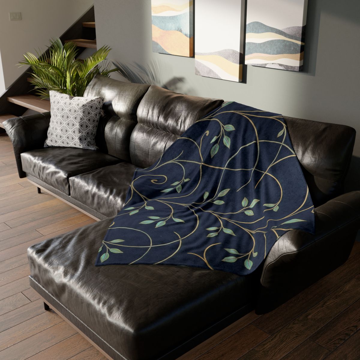 Tendril Lace Network decorative home blankets