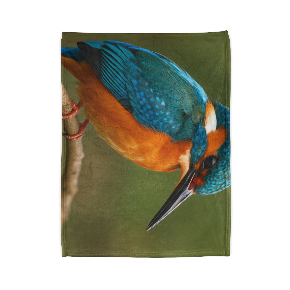 Emerald Flash Kingfisher unique gift blankets