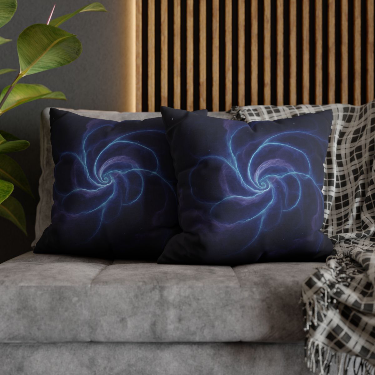 Nebula Spiral Lattice personalized pillow covers