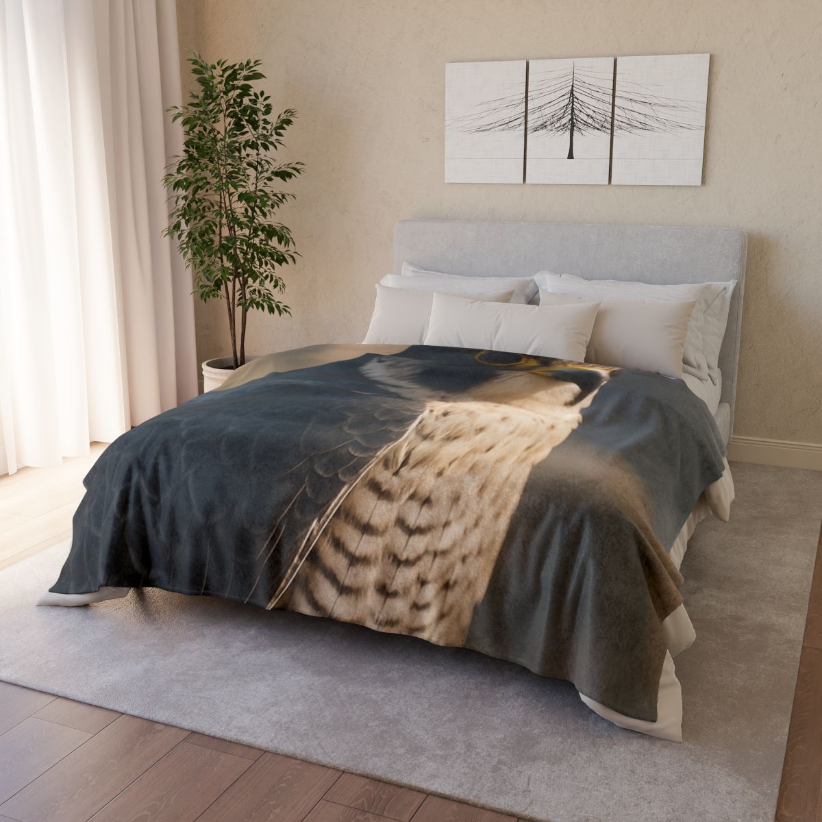 Velocity Vow Peregrine Falcon decorative home blankets
