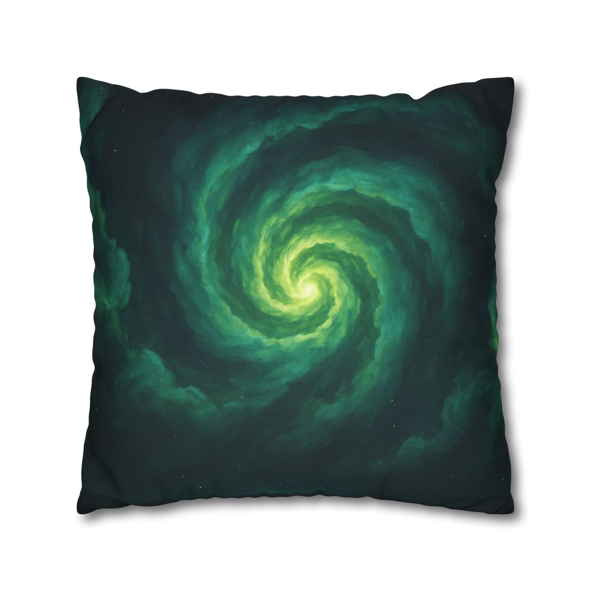 Verdant Nebula Swirl soft cotton pillow cases