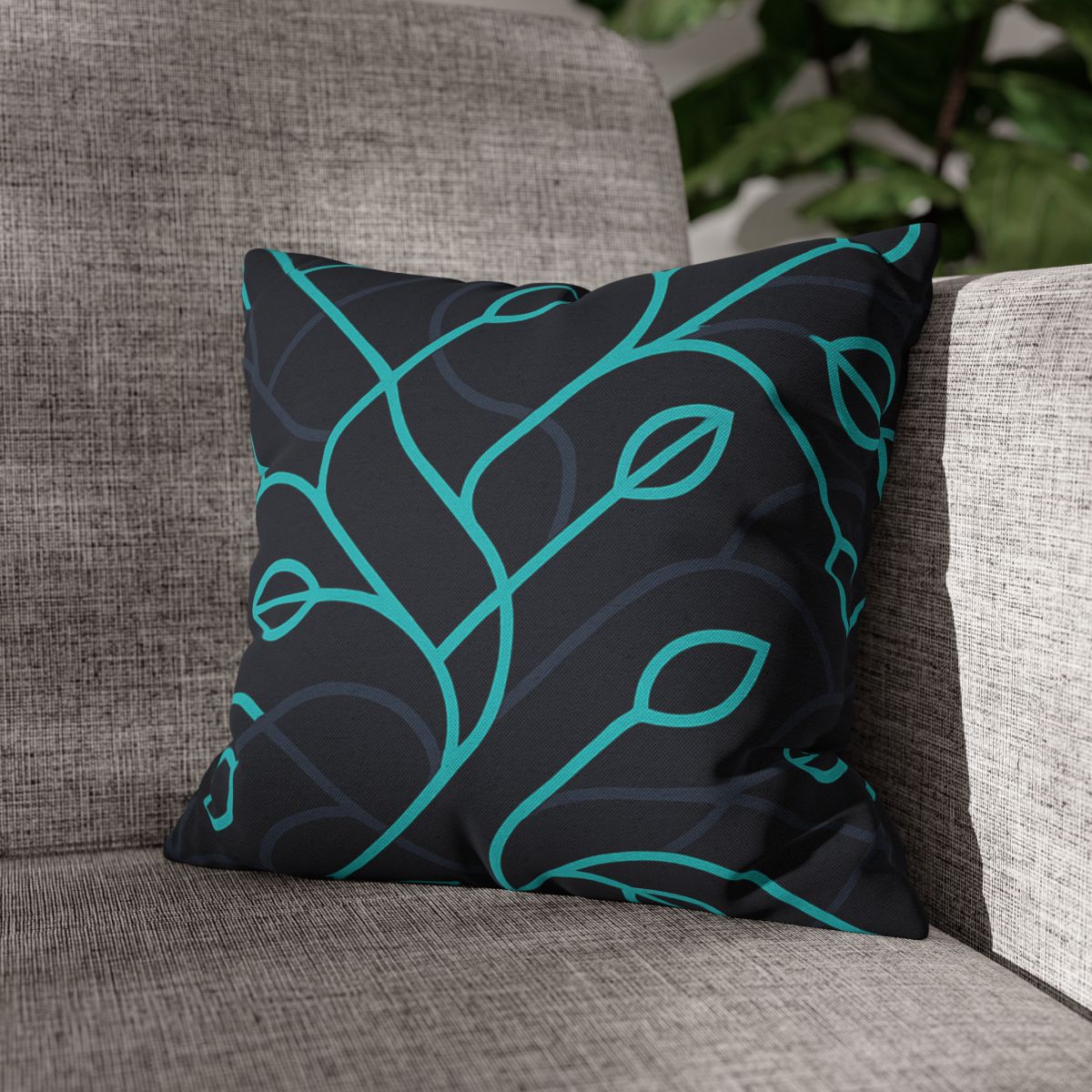 Vine Filament Circuit trendy patterned pillow cases