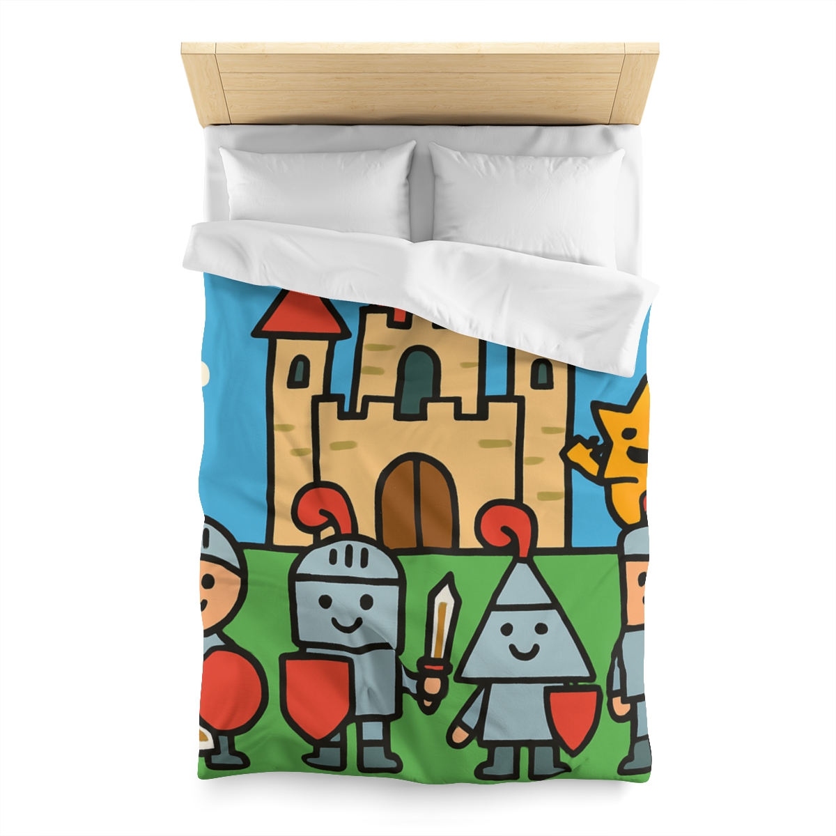 Castle Of Shape Knights soft comforter duvets