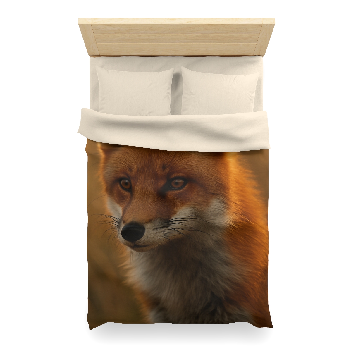Crimson Whisper Red Fox custom duvets