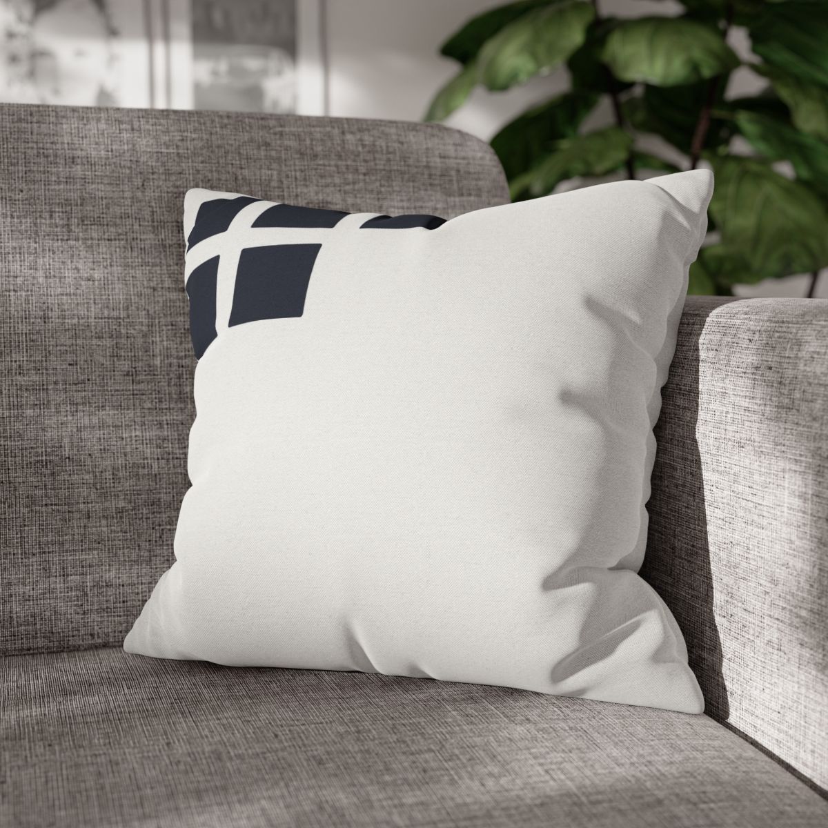 Corner Grid With Missing Star trendy patterned pillow cases