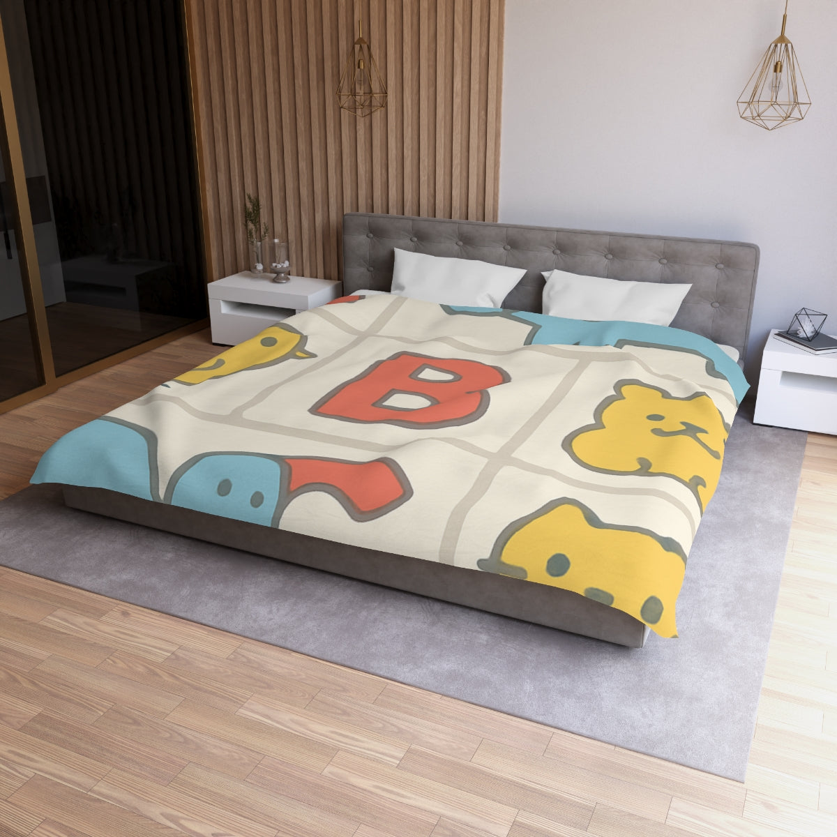 Cheerful Alphabet Animals Duvet