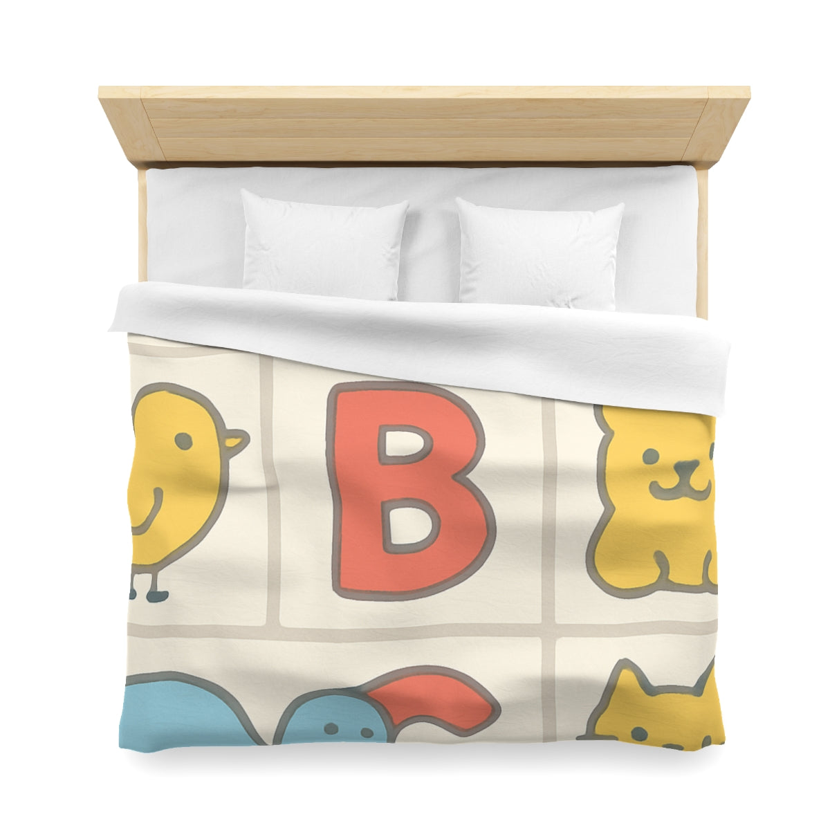Cheerful Alphabet Animals Duvet