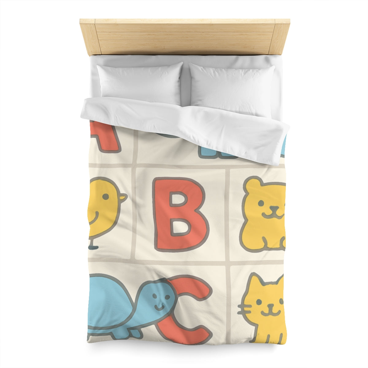 Cheerful Alphabet Animals Duvet
