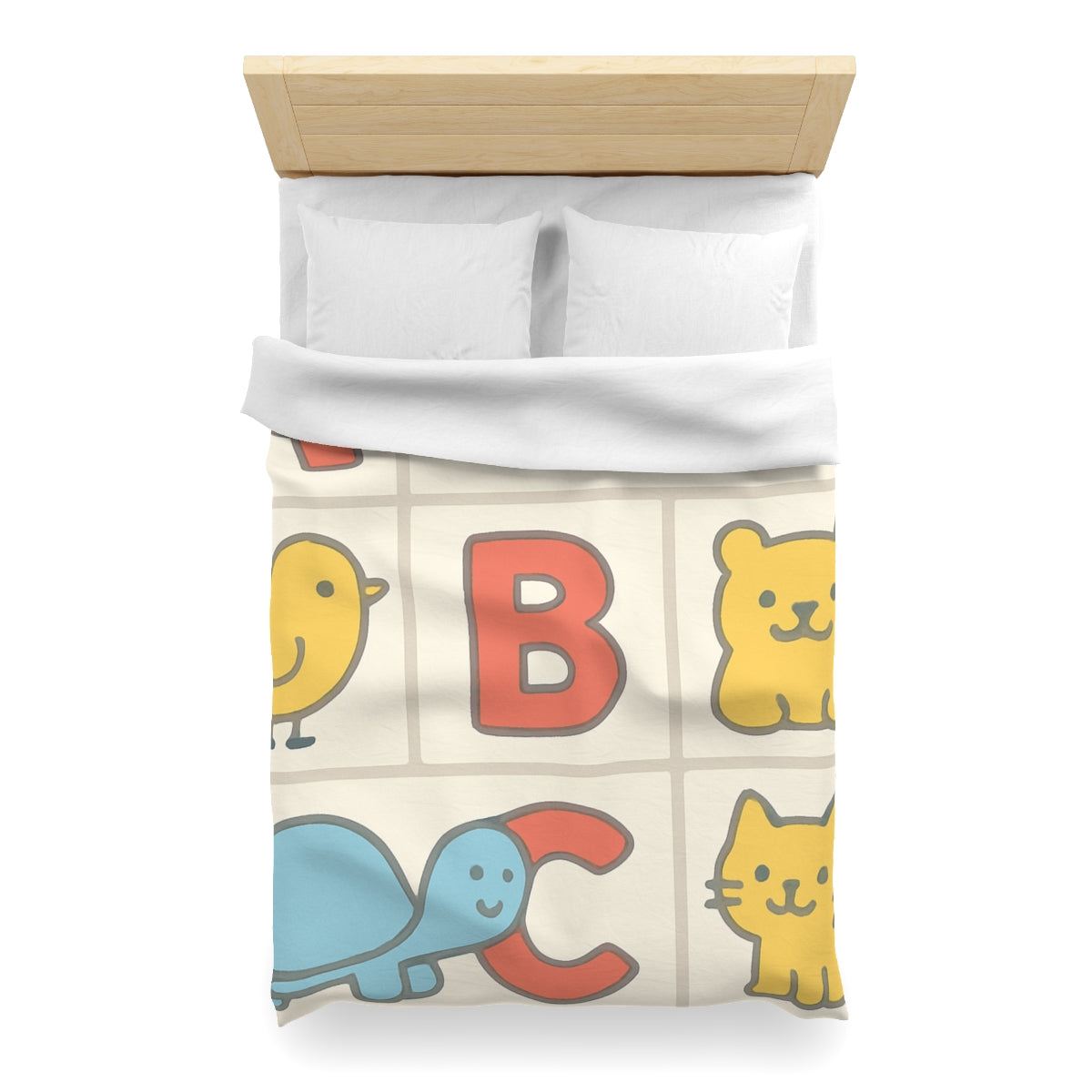 Cheerful Alphabet Animals Duvet