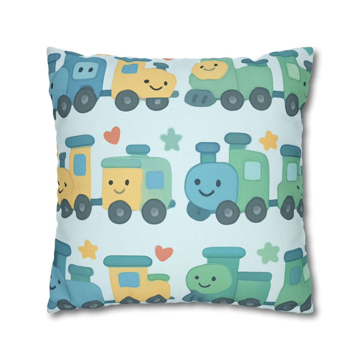 Cheerful Train Adventure Pillow Cases (2 Pack)
