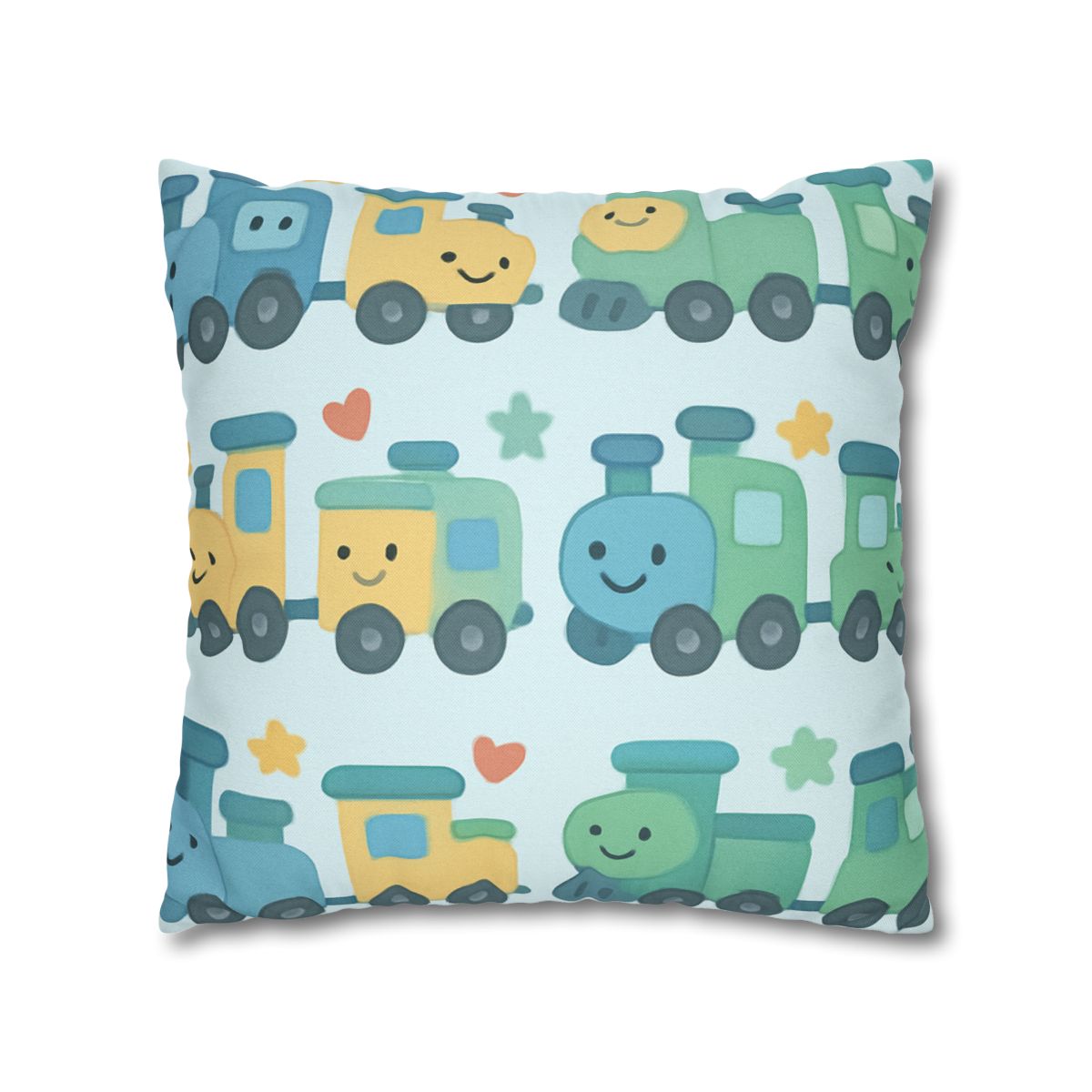 Cheerful Train Adventure Pillow Cases (2 Pack)