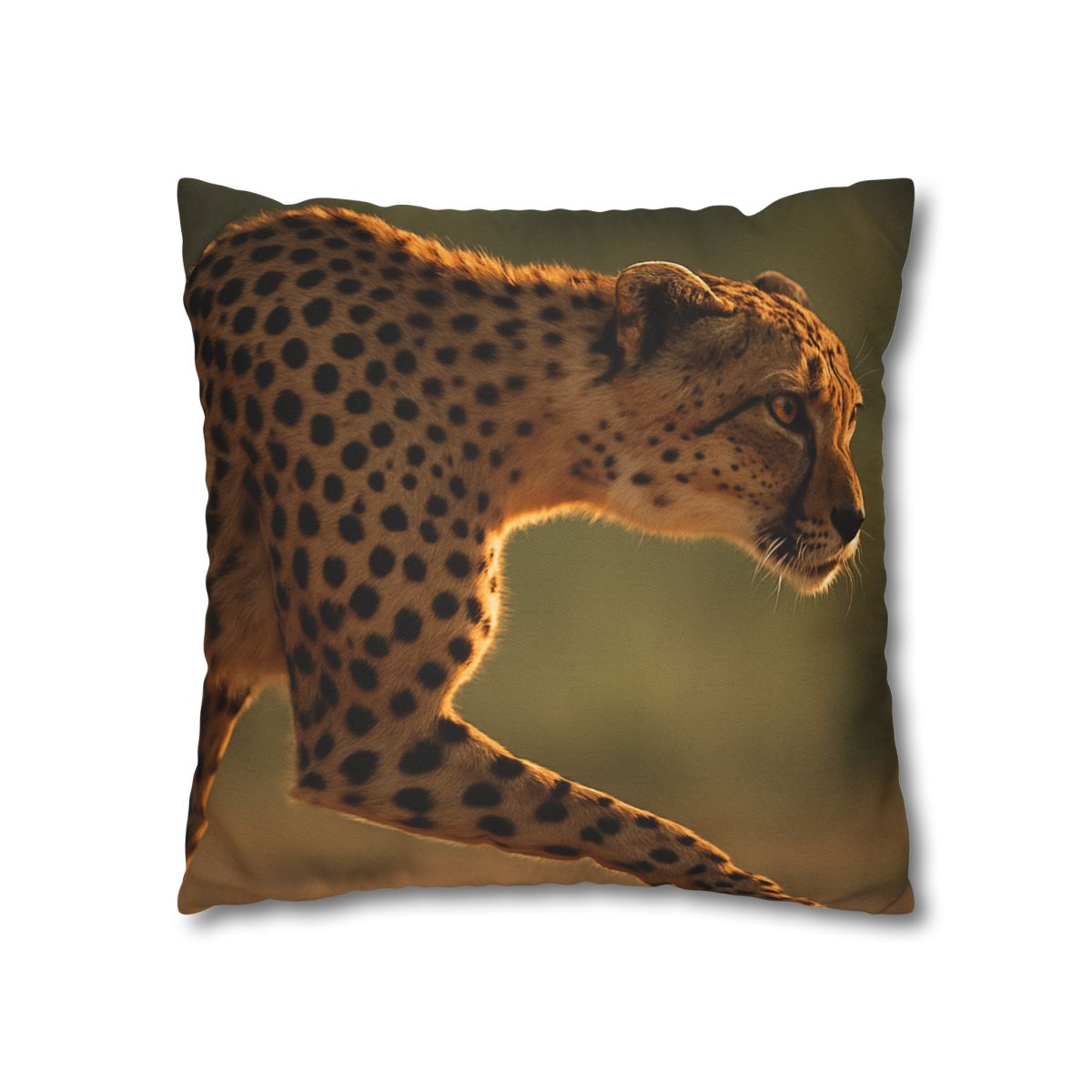 Cheetah Silent Sprint personalized pillow covers