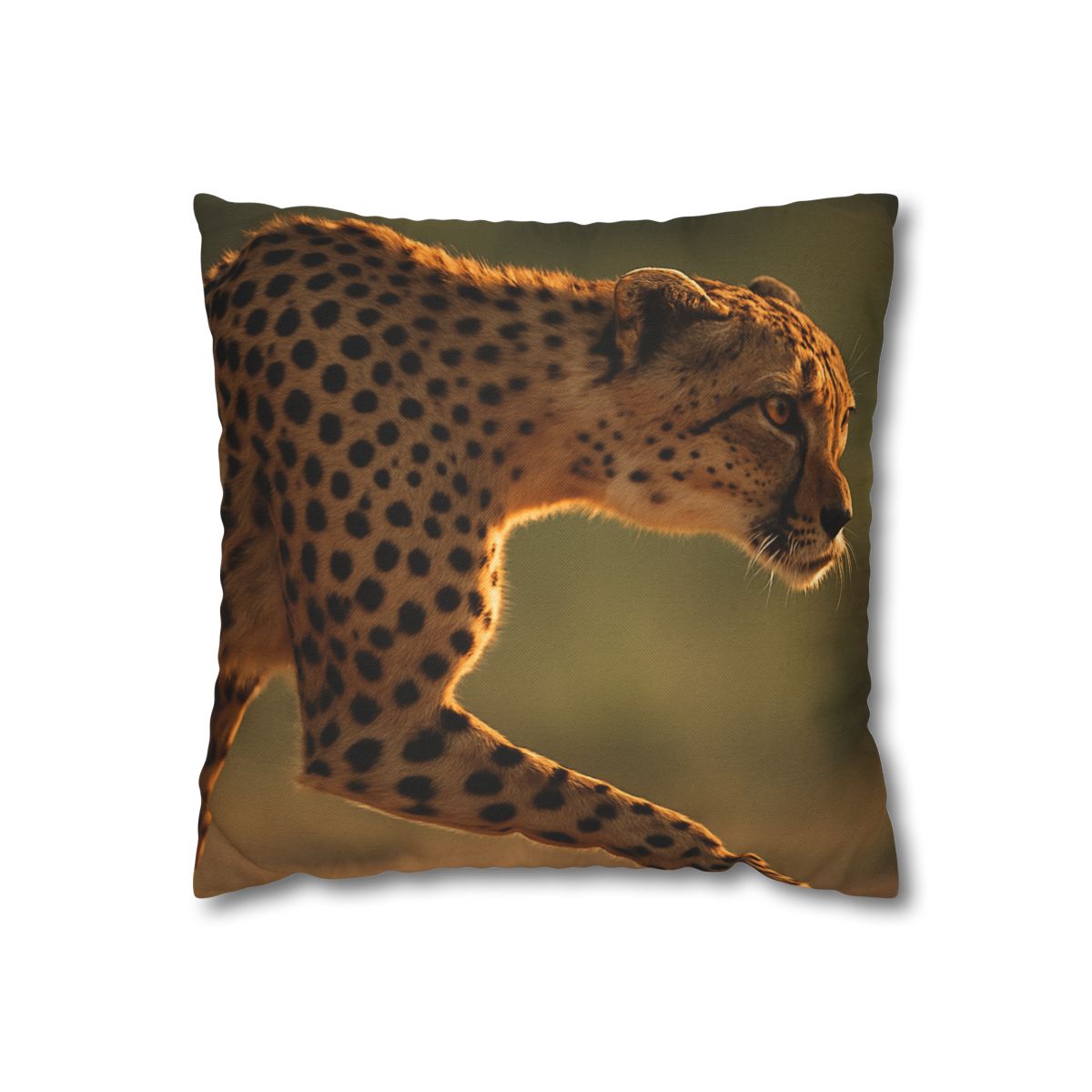 Cheetah Silent Sprint personalized pillow covers