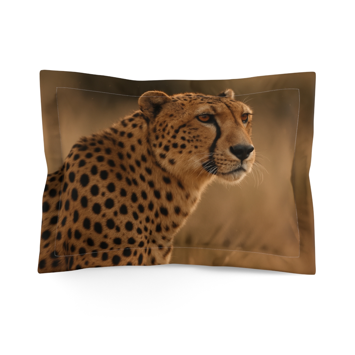 Cheetah Windrunner Portrait soft plush pillows