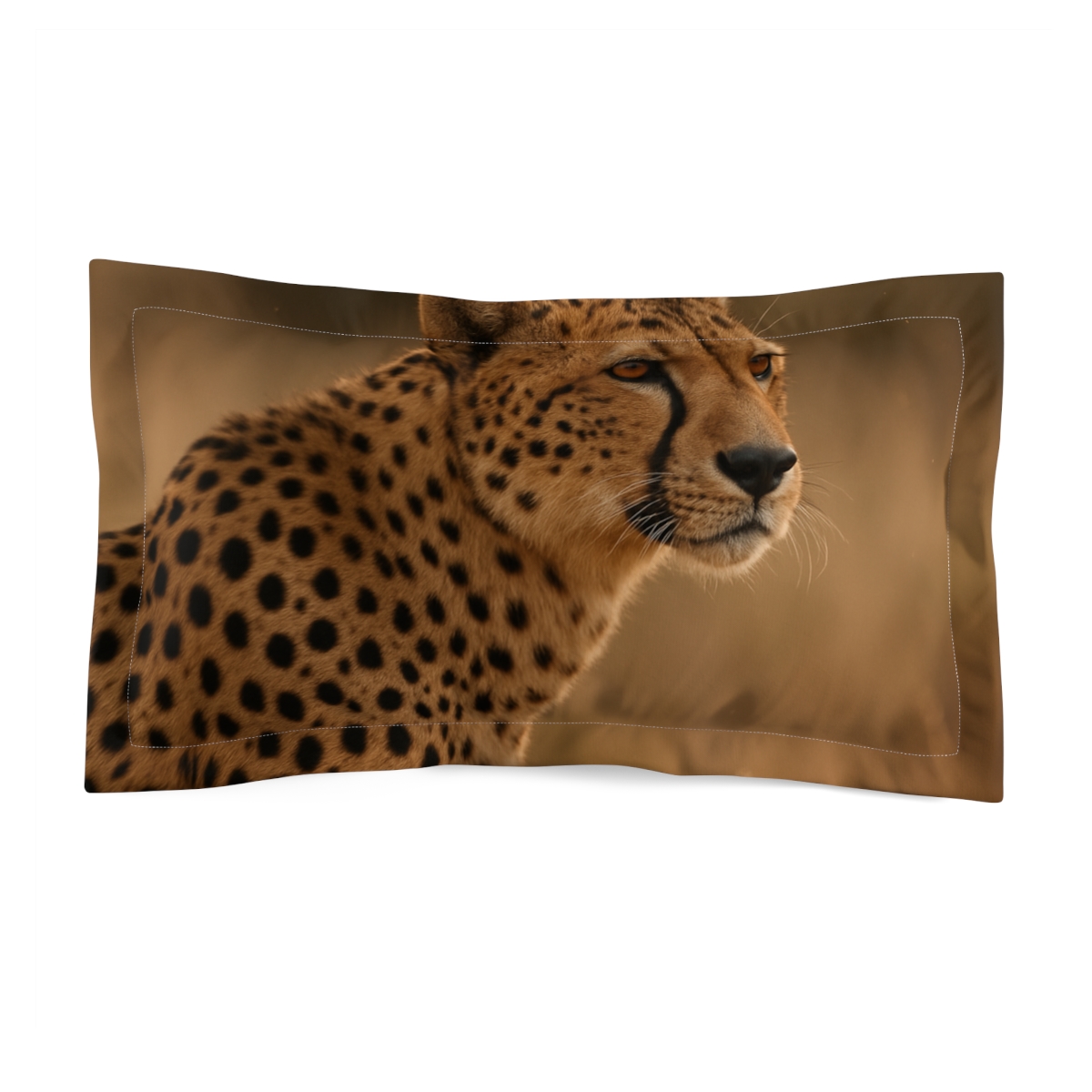 Cheetah Windrunner Portrait soft plush pillows