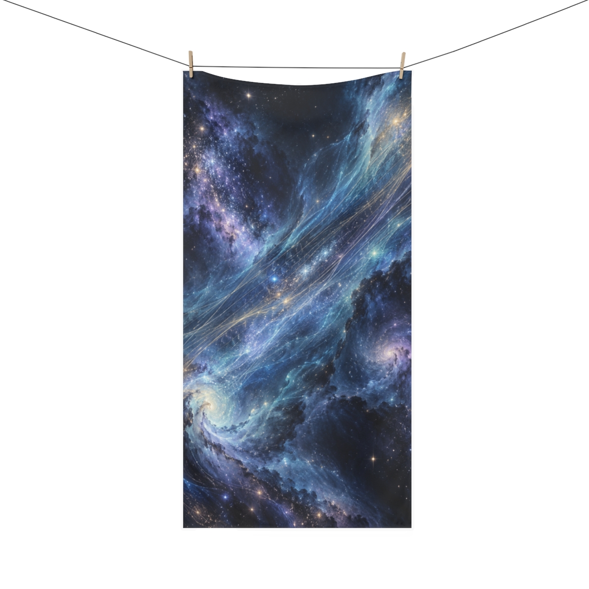 Chromatic Dust Harp trendy hand towels [AI-7e6e7776-cd8c4bbcbc06]