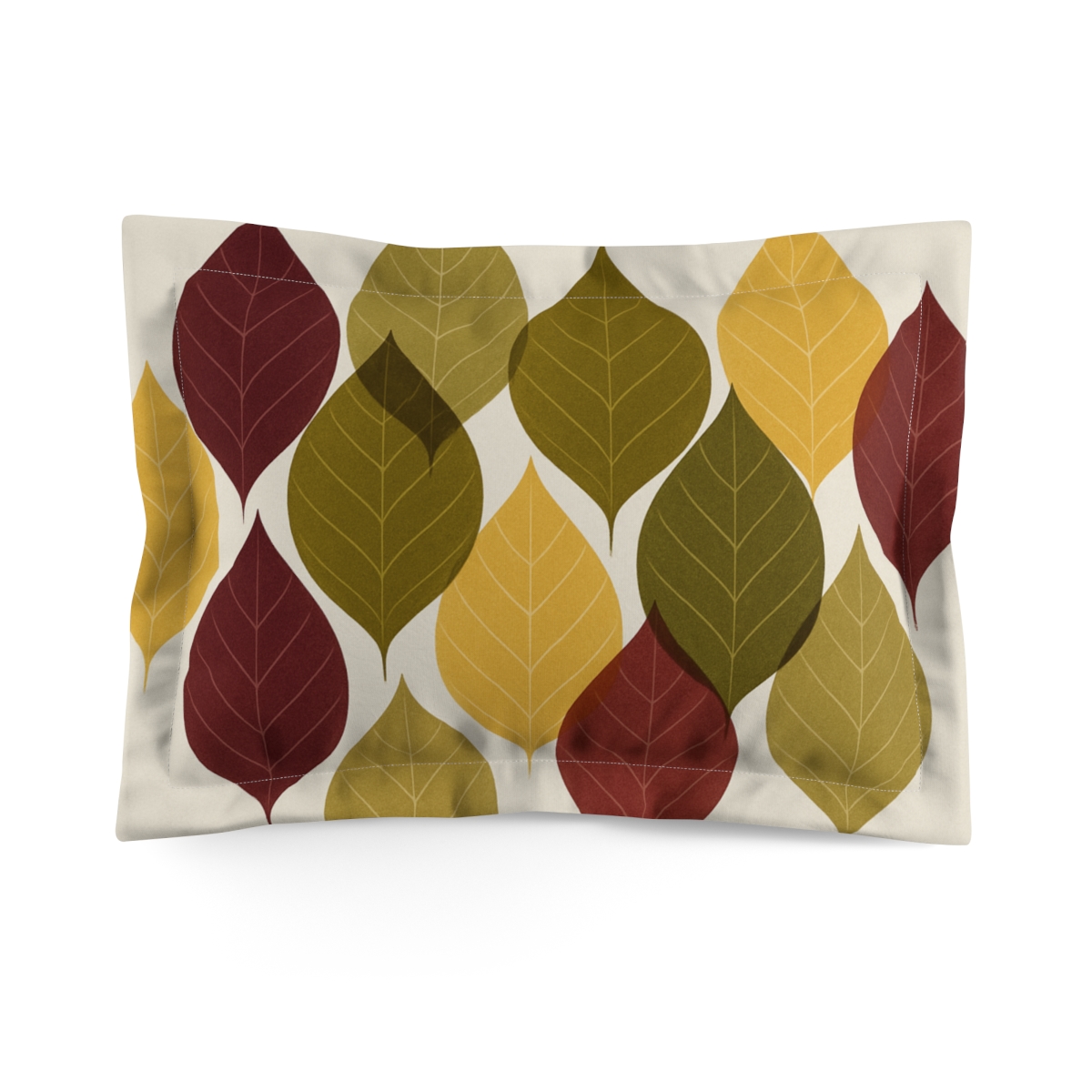Chromatic Leaf Pulse unique shape pillows