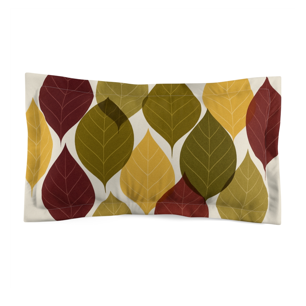 Chromatic Leaf Pulse unique shape pillows