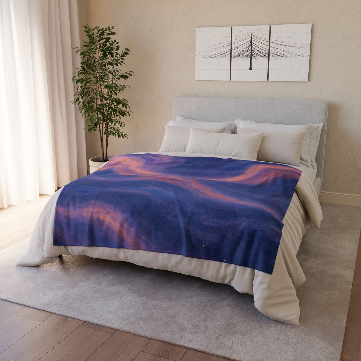 Chromatic Nebula Tapestry trendy patterned blankets