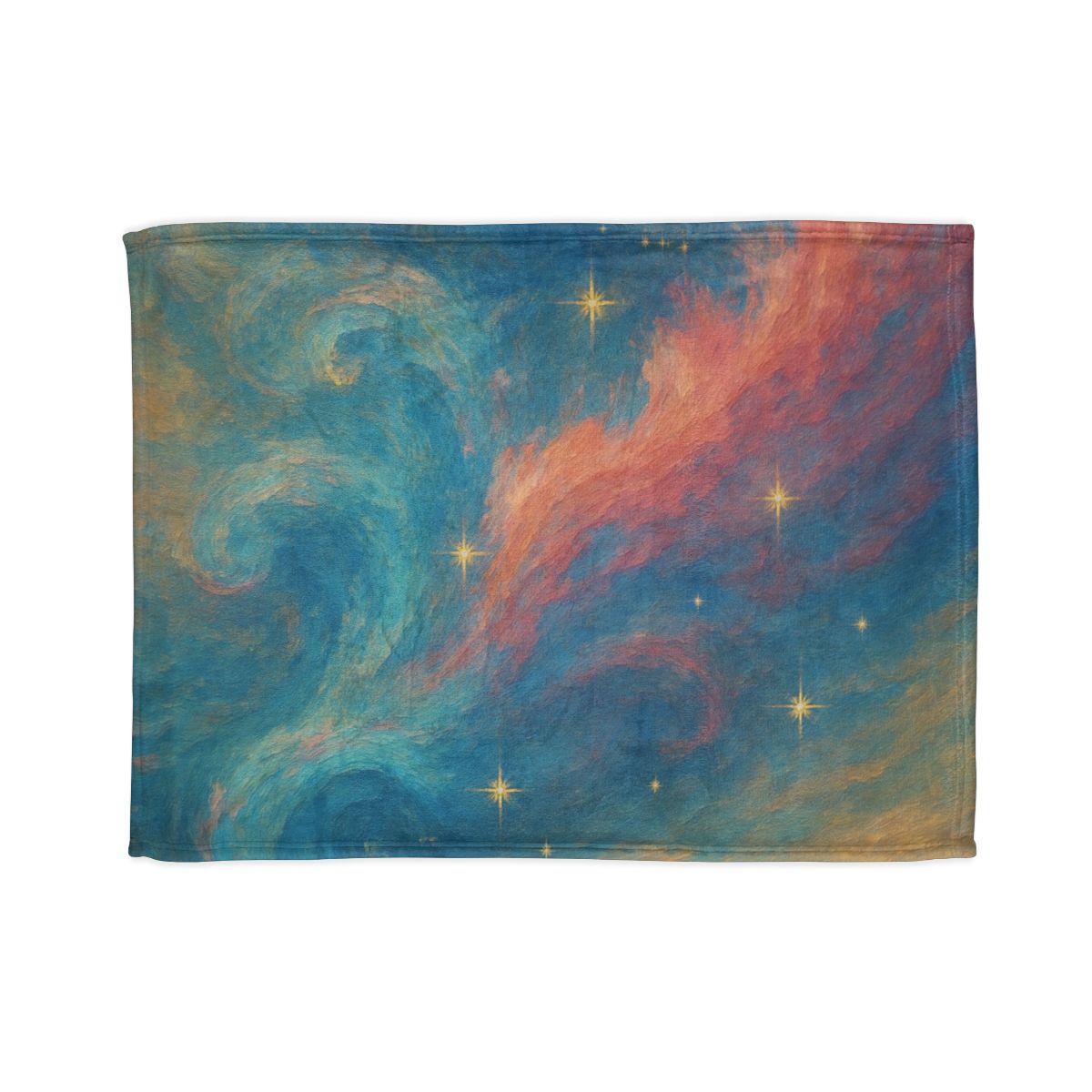 Chromatic Nebula Tidal Bloom decorative home blankets