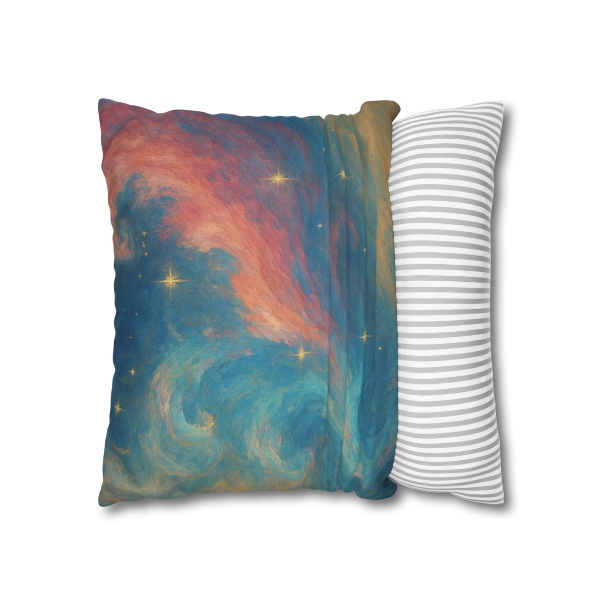 Chromatic Nebula Tidal Bloom stylish decorative pillowcases